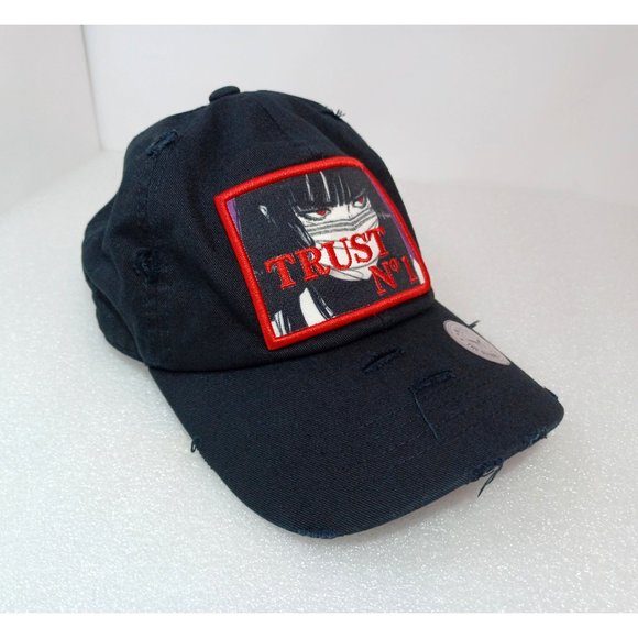 MUKA Anime Manga Masked Character Trust No 1 Distressed Embroidered Hat Cap OS - Picture 2 of 11